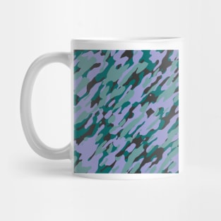 Teal Camouflage Mug
